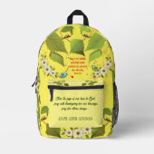 Inspirerend drijfveren bedrukte rugzak (Voorkant)