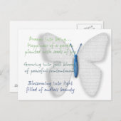 Inspirerend droom gedicht briefkaart (Voorkant / Achterkant)