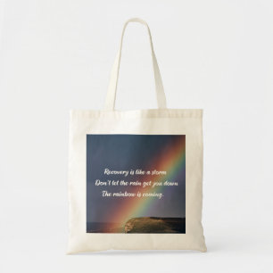 Inspirerend drugsverslavingsbeleid Regenboog Tote Bag