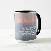 Inspirerend Eagle Scriptgebondenwaaier Mok (Voorkant rechts)