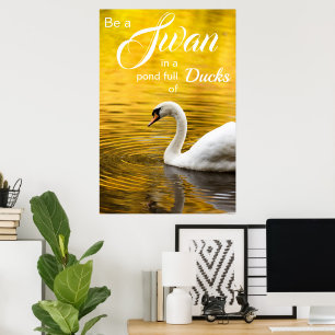 Inspirerend een Afstuderen-cadeautje voor Zwan zij Poster