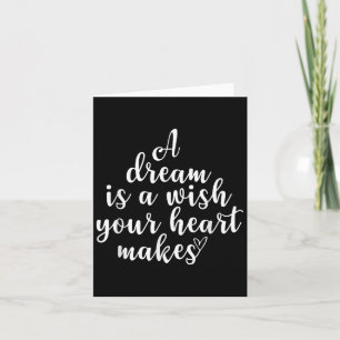 Inspirerend, een droom is een wens, een Motivatie Kaart