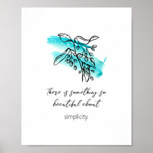 Inspirerend Eenvoudig 'artistiek ontwerp' 8x10 Pos Poster