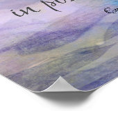 inspirerend Emily Dickinson citeert waterverf Poster (Hoek)