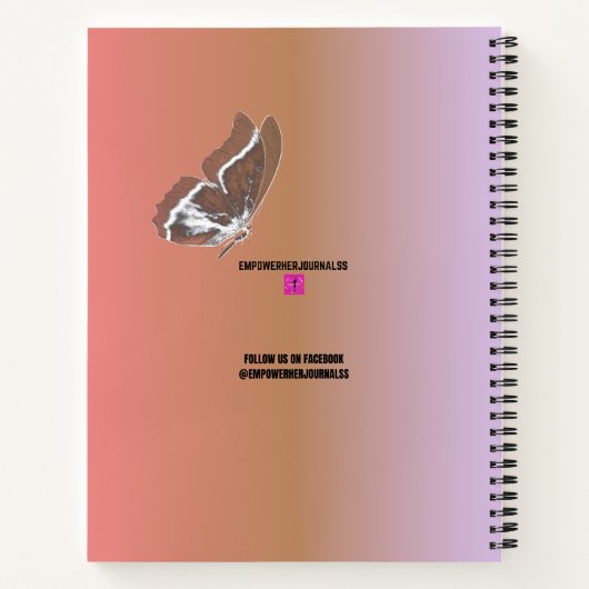 Inspirerend empowerment journal notitieboek (Achterkant)