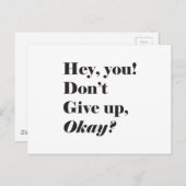 Inspirerend en bemoedigende quote Briefkaart (Voorkant / Achterkant)