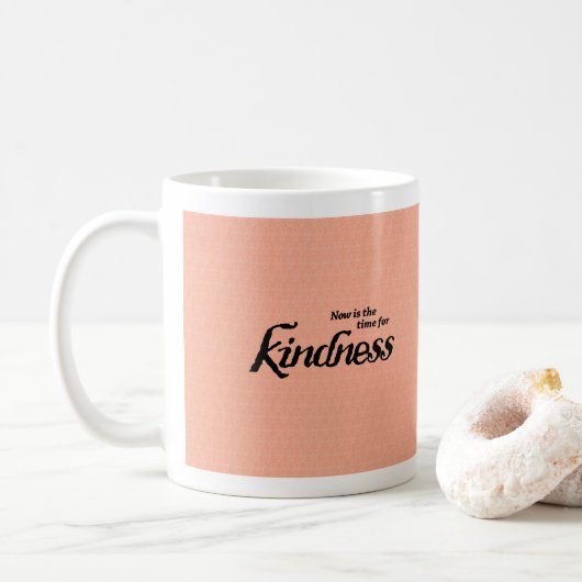 Inspirerend en kleurrijke Kindness Coffee mok (Met donut)