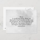 Inspirerend en motivatie koersen briefkaart (Voorkant / Achterkant)