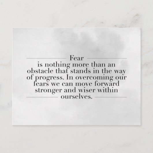 Inspirerend en motivatie koersen briefkaart (Voorkant)