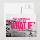 Inspirerend en motivatie koersen briefkaart (Voorkant / Achterkant)