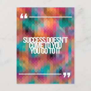 Inspirerend en motivatie koersen briefkaart