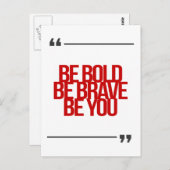 Inspirerend en motivatie koersen briefkaart (Voorkant / Achterkant)