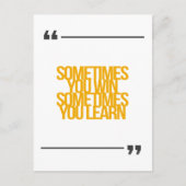 Inspirerend en motivatie koersen briefkaart (Voorkant)