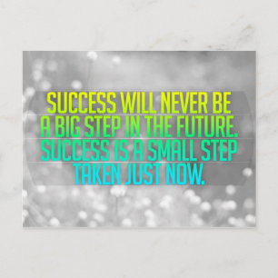 Inspirerend en motivatie koersen briefkaart