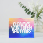 Inspirerend en motivatie koersen briefkaart (Staand voorkant)