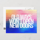 Inspirerend en motivatie koersen briefkaart (Voorkant / Achterkant)