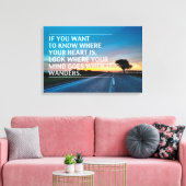 Inspirerend en motivatie koersen canvas afdruk (Insitu (Woonkamer))