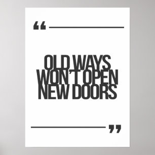 Inspirerend en motivatie koersen poster