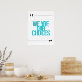Inspirerend en motivatie koersen poster (Keuken)