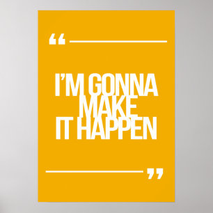 Inspirerend en motivatie koersen poster