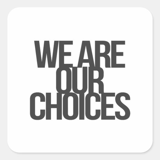 Inspirerend en motivatie koersen vierkante sticker (Voorkant)