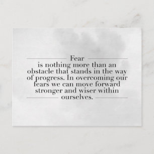 Inspirerend en motivatie noteringen briefkaart