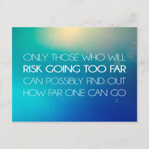 Inspirerend en motivatie noteringen briefkaart