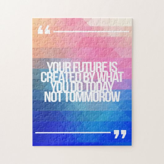 Inspirerend en motivatie noteringen legpuzzel (Verticaal)