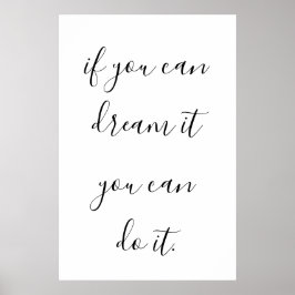 Inspirerend en Motivatie prijsopgave voor Poster