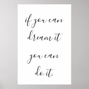 Inspirerend en Motivatie prijsopgave voor Poster