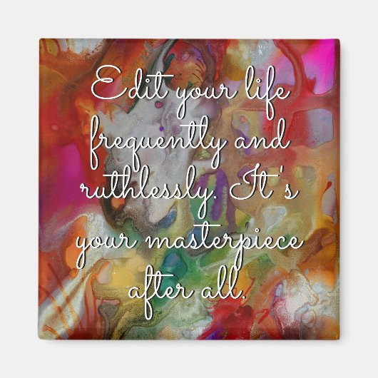 Inspirerend en Motivation Words Magnet Magneet (Voorkant)