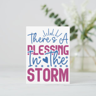 Inspirerend: Er Is Een Zegen In De Storm Briefkaart