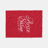 Inspirerend esdoorn en sint-jansbrood fleece deken (Voorkant (Horizontaal))