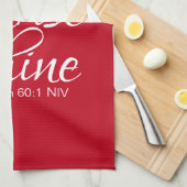 Inspirerend esdoorn en sint-jansbrood theedoek (Quarter Fold)