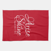 Inspirerend esdoorn en sint-jansbrood theedoek (Horizontaal)