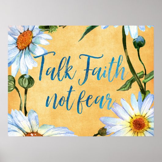 Inspirerend Faith Quote Poster (Voorkant)