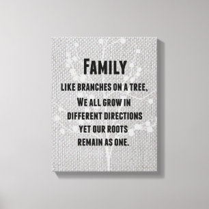 Inspirerend familiekwartaal canvas afdruk