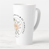 Inspirerend Floral design Latte Mok (Rechterhoek)