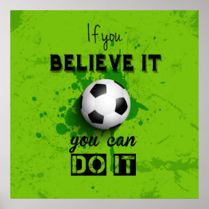 Inspirerend football quote poster