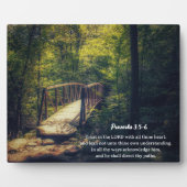 Inspirerend Forest Bridge-geschrift Fotoplaat (Voorkant)