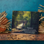 Inspirerend Forest Bridge-geschrift Fotoplaat (Zijkant)