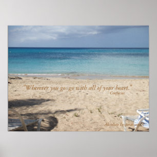 Inspirerend Foto met Quote Confucius Poster