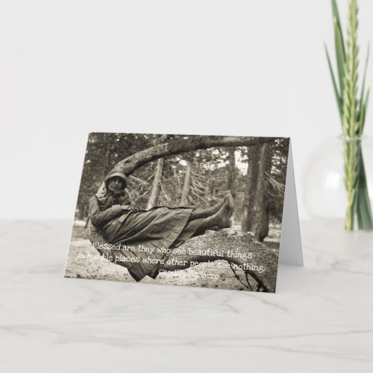 Inspirerend  foto Woman Beauty Kaart (Voorkant)