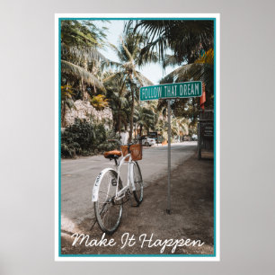 Inspirerend fotografie volgt die droom poster