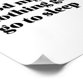 Inspirerend Frans Citaat Good Night Bonne Nuit Poster (Hoek)