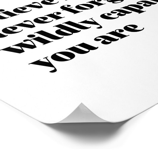 Inspirerend - Frans geloof uzelf - krois en toi Poster (Hoek)