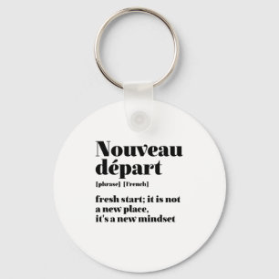Inspirerend Frans Nieuwe Begin Depart Sleutelhanger