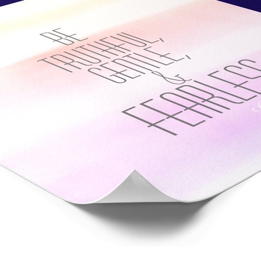 inspirerend Gandhi citeert poster waterverf (Hoek)