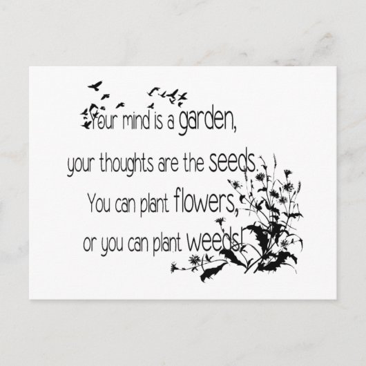 Inspirerend Gardening Quote Briefkaart (Voorkant)