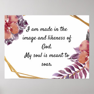 Inspirerend gebed maakt Motivatie Poster